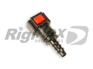 CONECTOR SALIDA DE FILTRO DE COMBUSTIBLE RECTO HEMBRA 6.30 MM X RACORD PARA POLIAMIDA INT. 6 MM